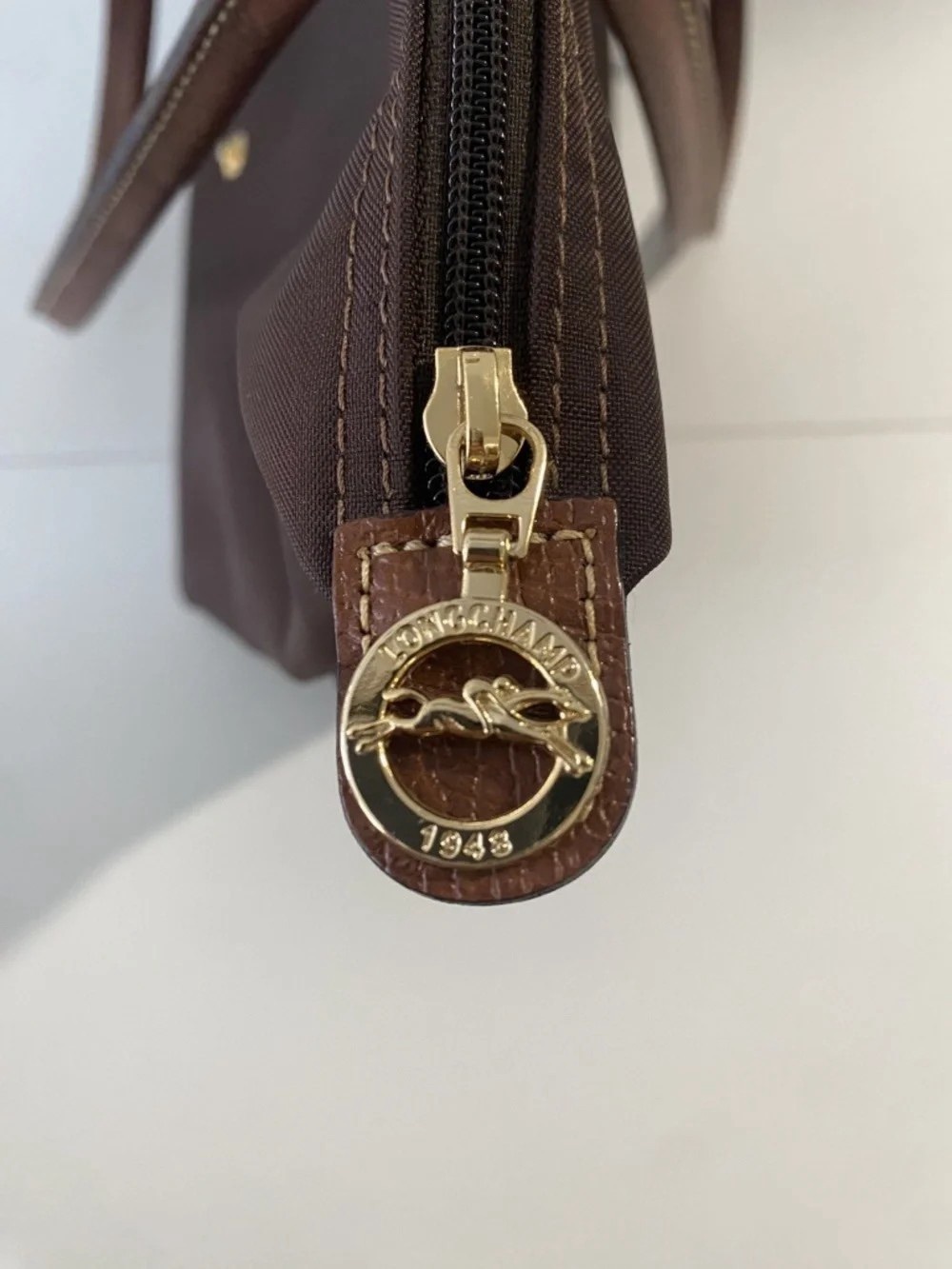 Longchamp Le Pliage Brown Medium Tote Bag - Picture 4 of 5